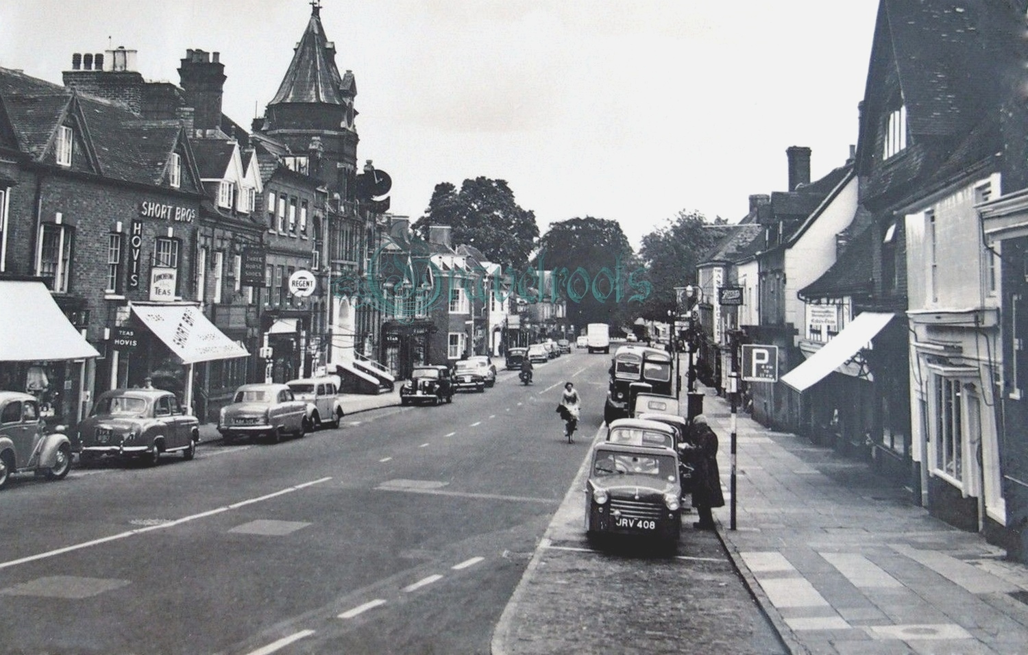  old photo of North Street, Midhurst, Sussex - click image below to return