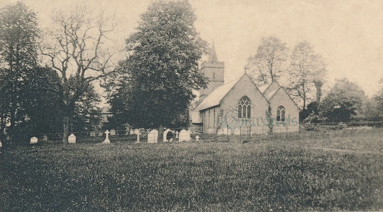  old photo of St Michaels church, Northchapel, Sussex - click image below to return
