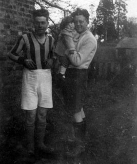 James Lawrence who was goalkeeper for the Northchapel Football team with his brother-in-law James Belchamber