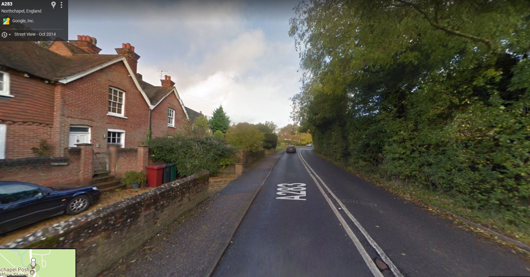 A283, London Road, Northchapel, Sussex - click image to return