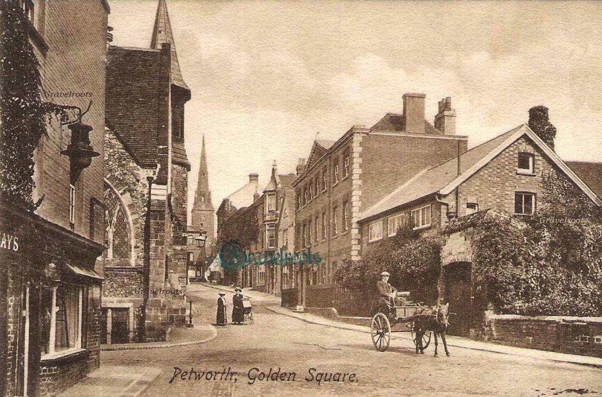 old photos of Golden Square, Petworth, Sussex - click image to return