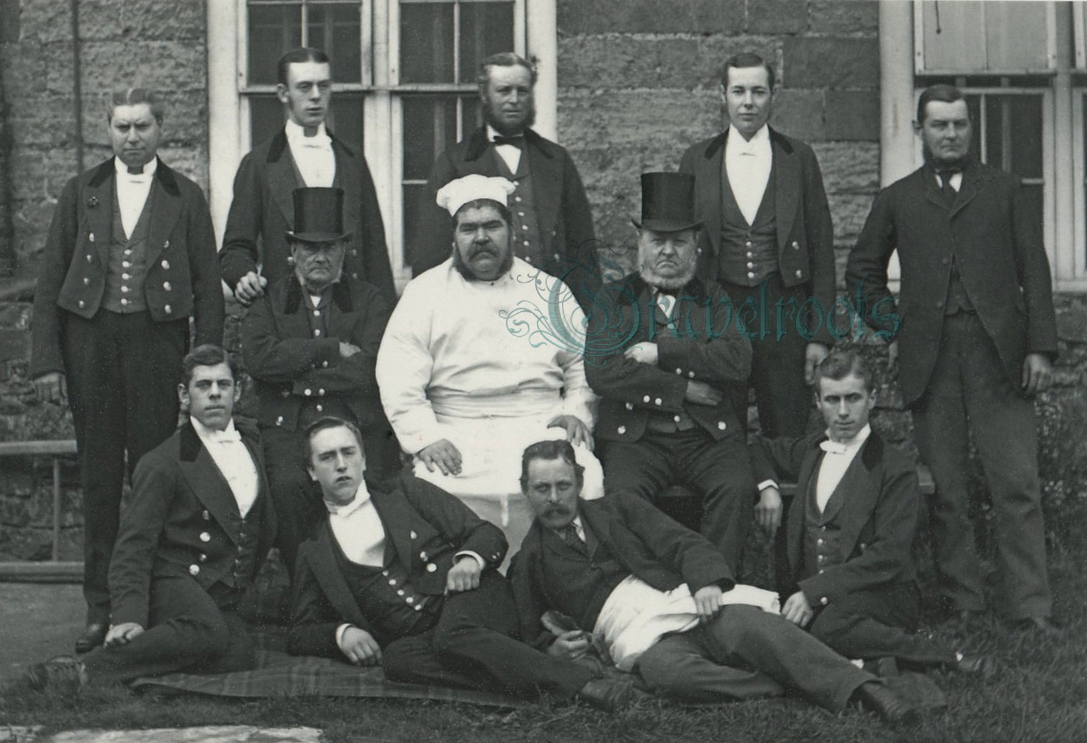 Old photos of Petworth House staff - further image below