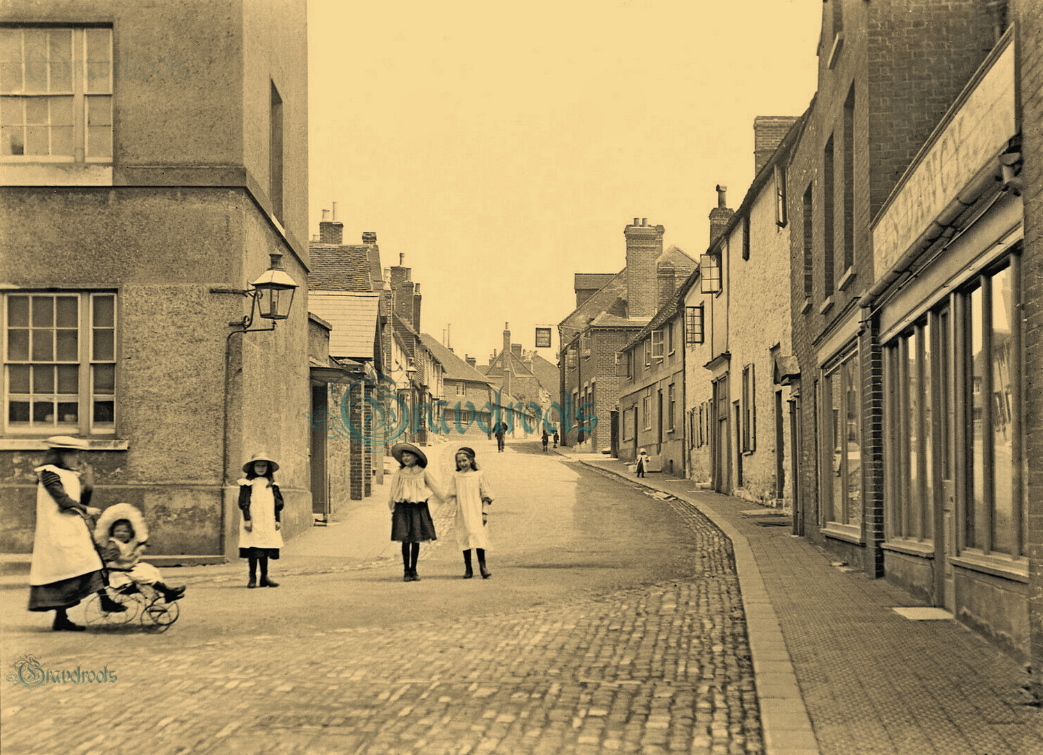  old photos of High Street from Golden Square, Petworth, Sussex - click image below to return