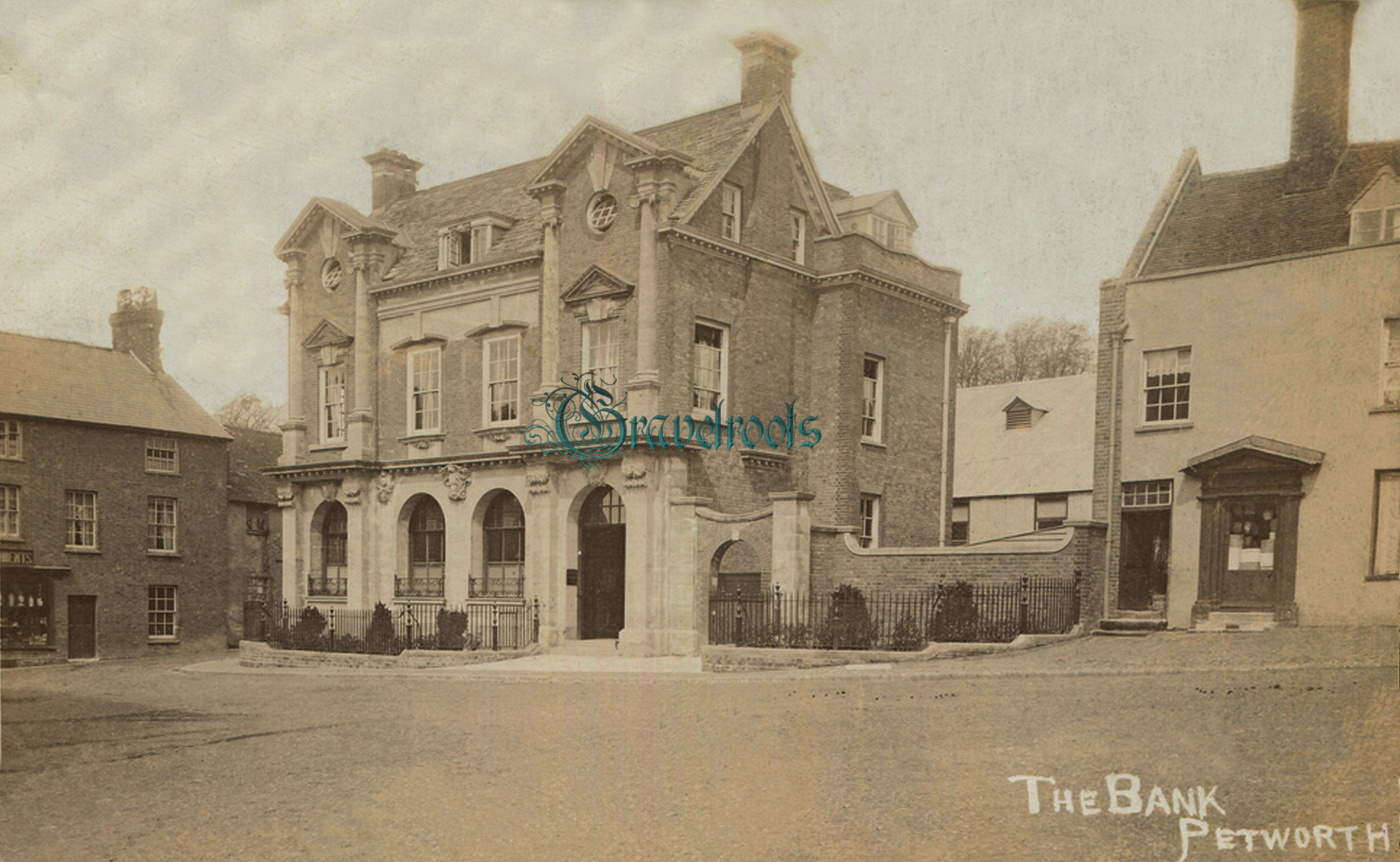  old photo of The Square, Petworth, Sussex - click image below to return
