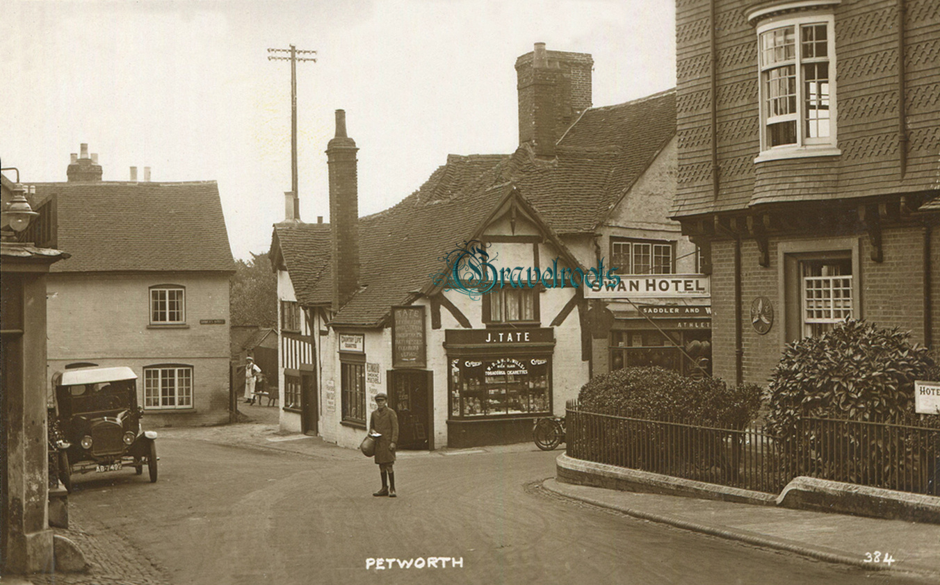 old photos of Saddlers Row, Petworth, Sussex - click image  to return