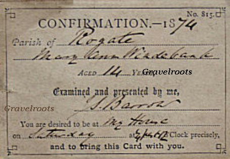 Mary Ann Windebank - 1874 - Rev Barrows - click to close