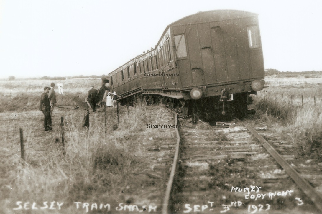 Selsey Tram smash, Selsey, Sussex - 3 September 1923
