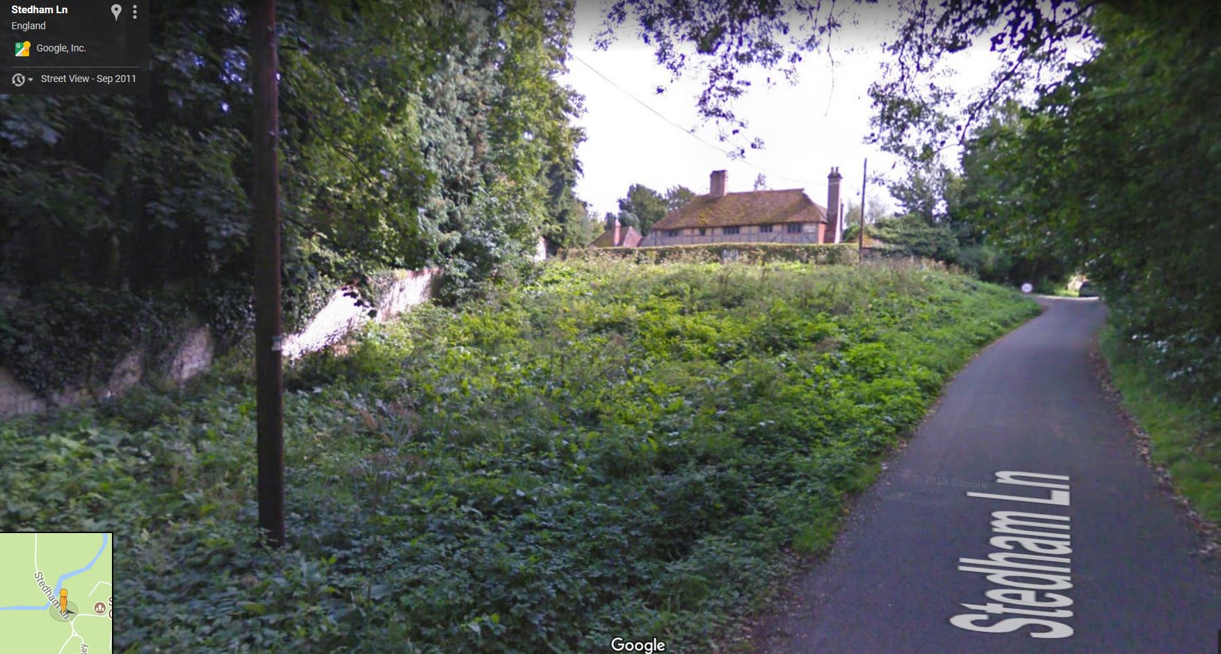 Stedham Lane, Sussex - click image to return