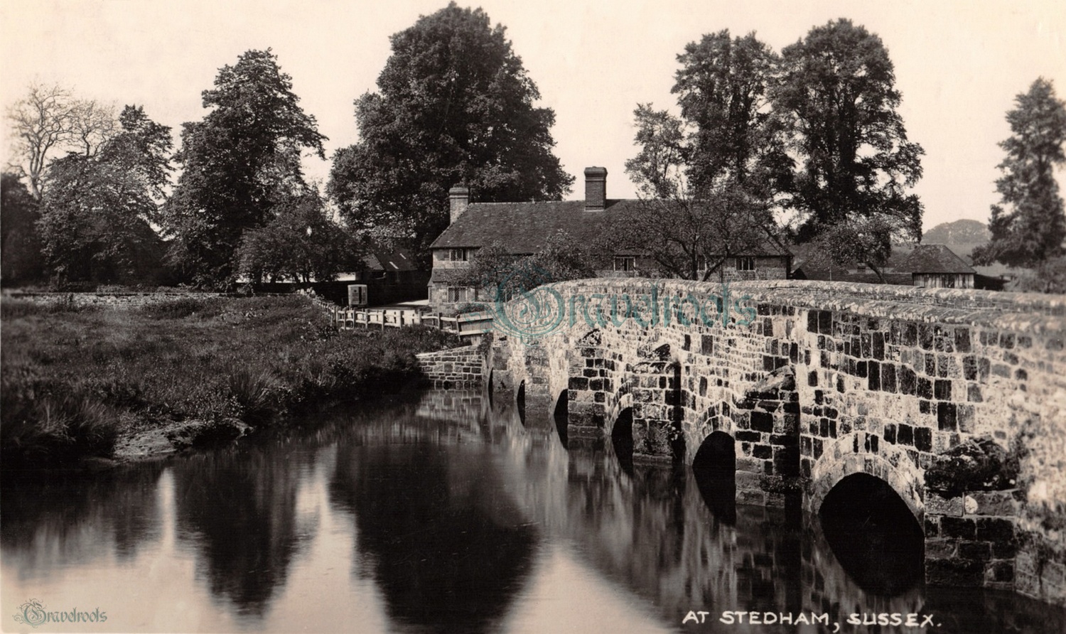  old photo of Stedham Bridge, Sussex - click image to return