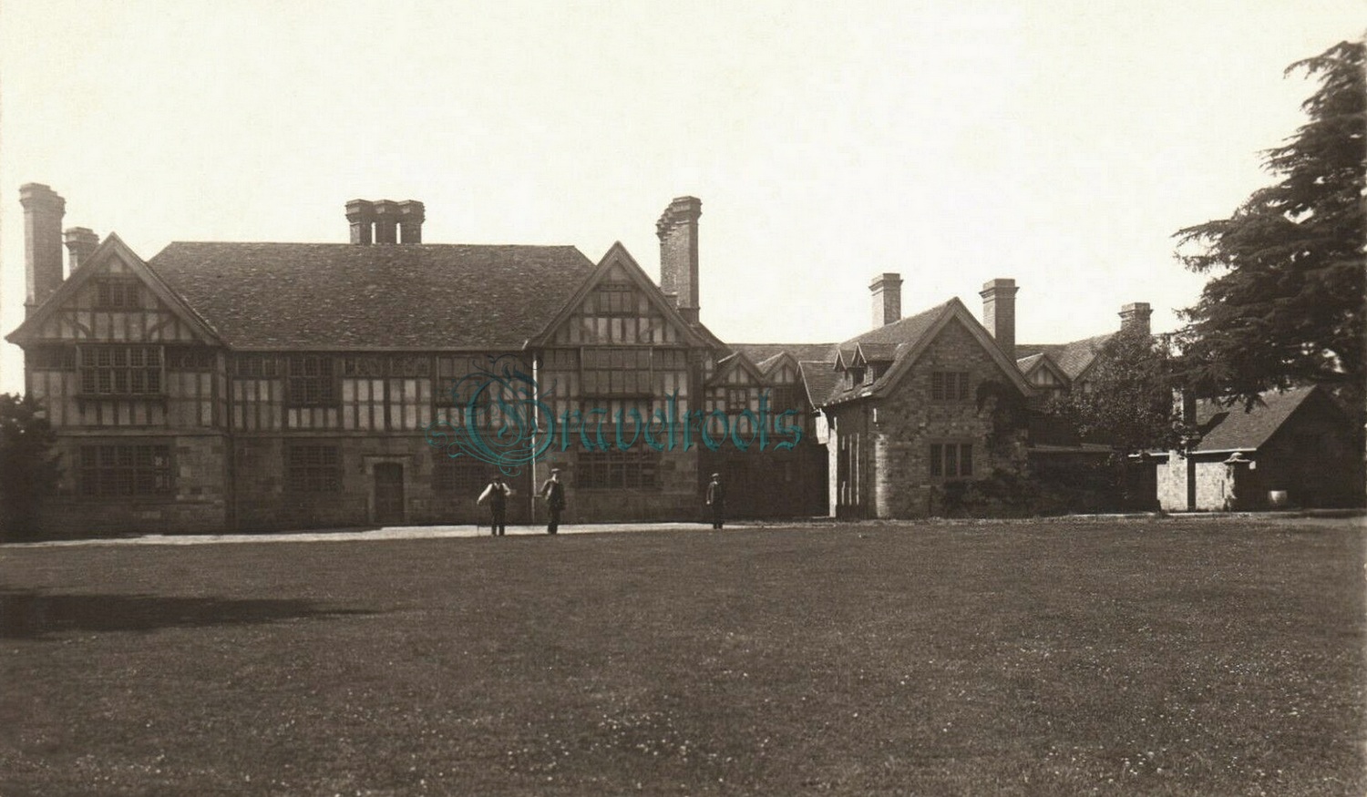  old photo of Stedham Hall, Sussex - click image  to return
