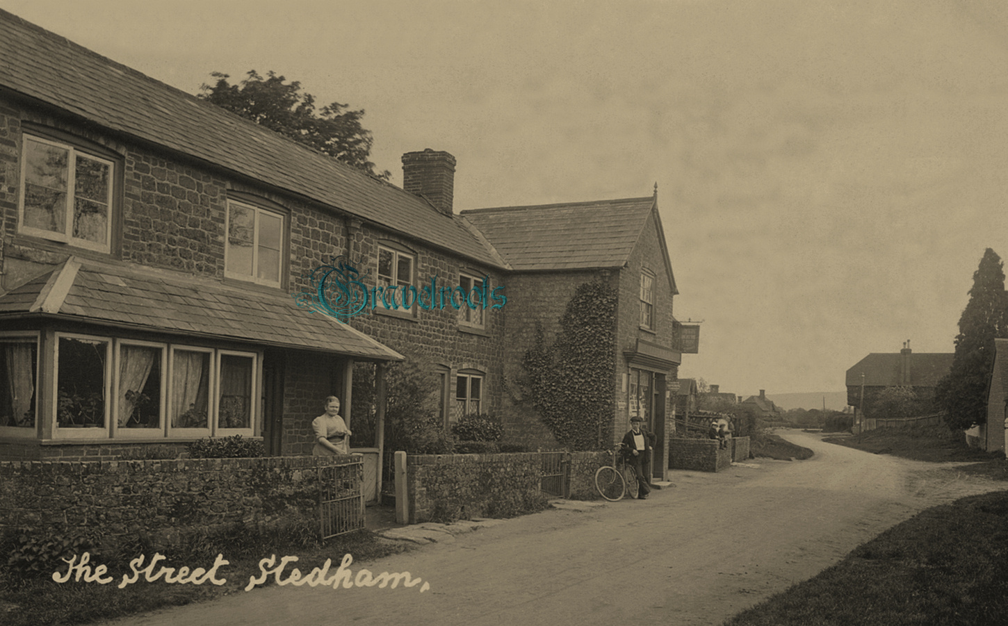 old photo of The Street, Stedham, Sussex - click image below to return