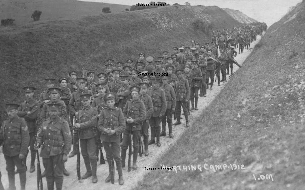 Troops at Worthing Camp - click to return