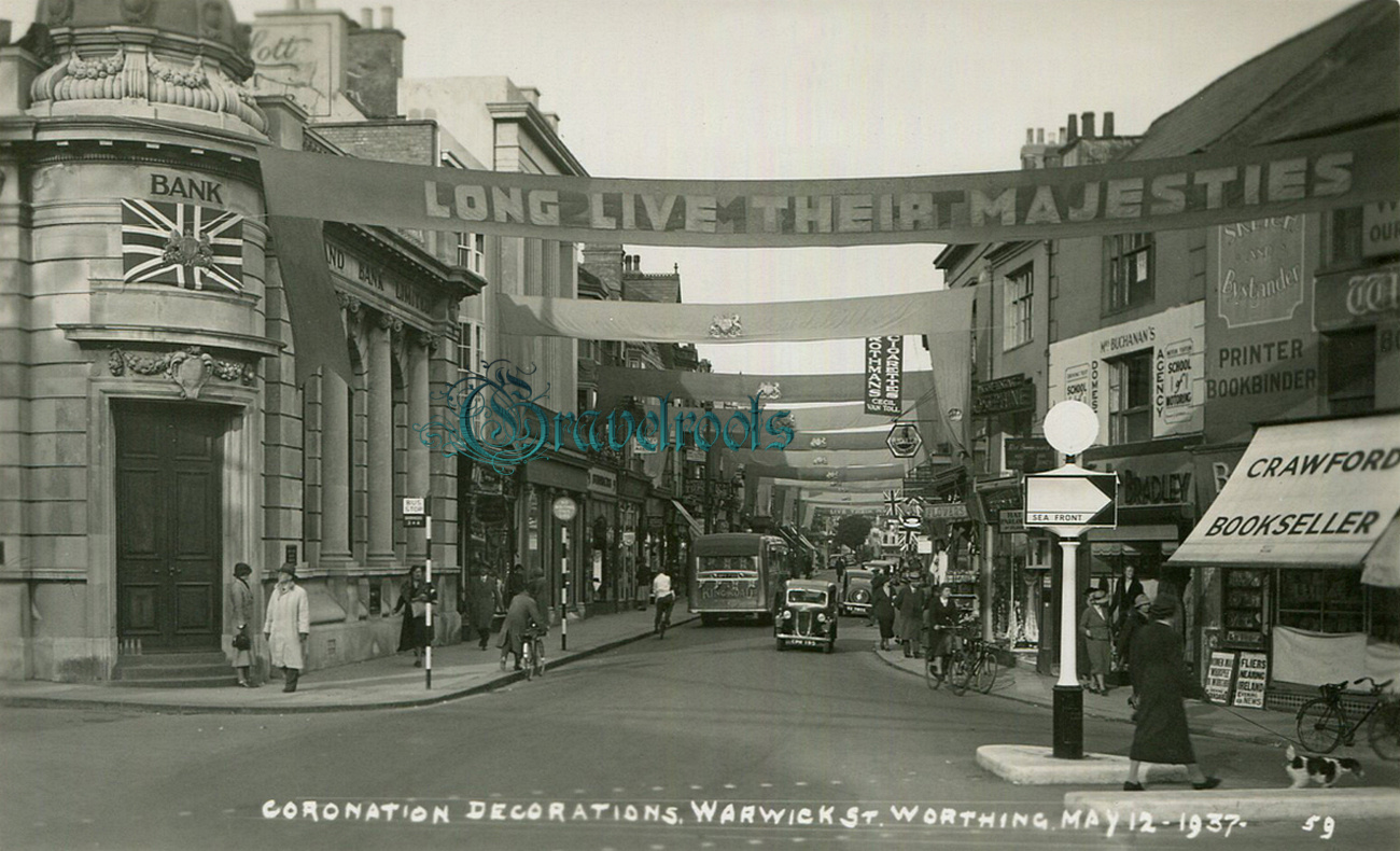  old photos of Warwick Street, Worthing, Sussex - click image to return