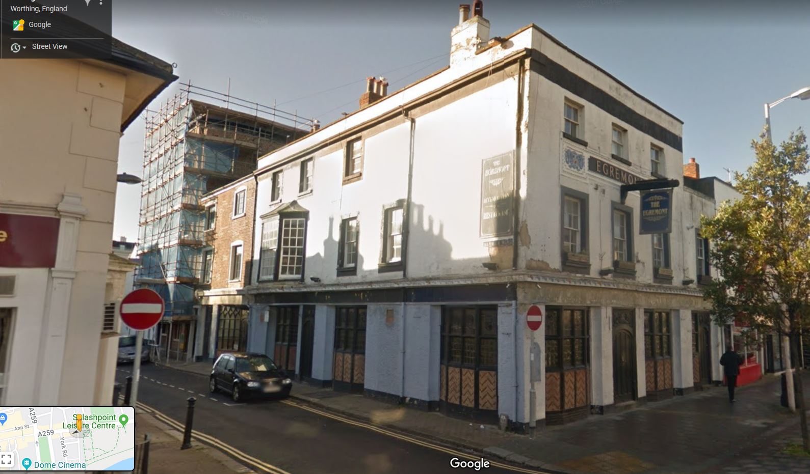 Egremont Hotel, Brighton Road, Worthing, Sussex - click image to return
