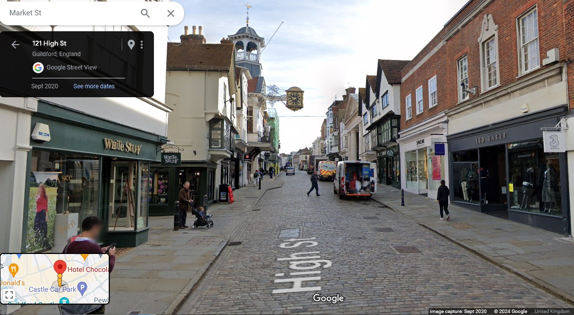 High Street, Guildford, Surrey - click image to return