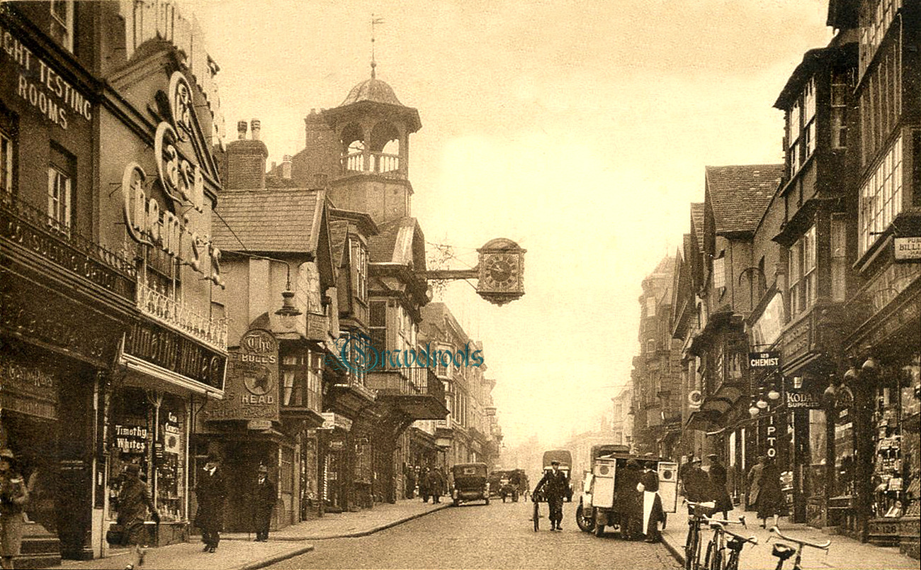  old photo of Bulls Head Pub, High Street, Guildford, Surrey - click image below to return