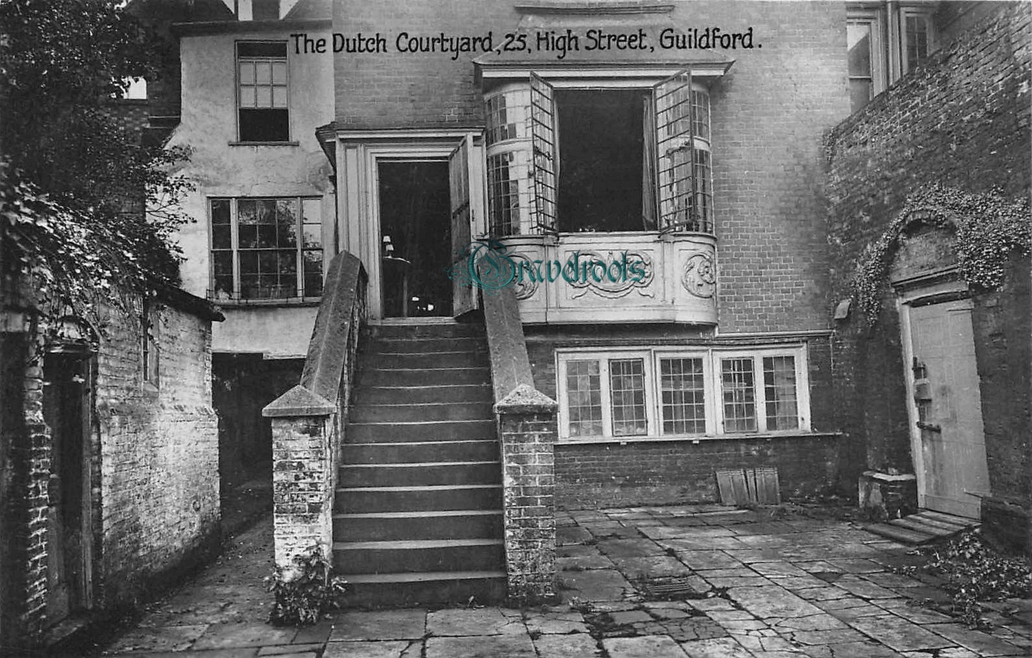  old photo of Dutch Courtyard, 25 High Street, Guildford, Surrey - click image to return