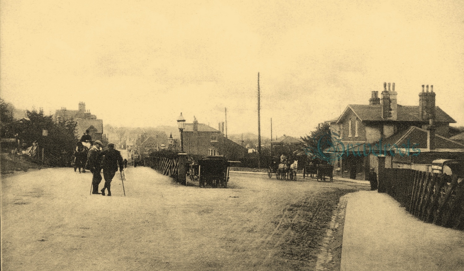 old photo of Haslemere Station, Surrey - click image below to return