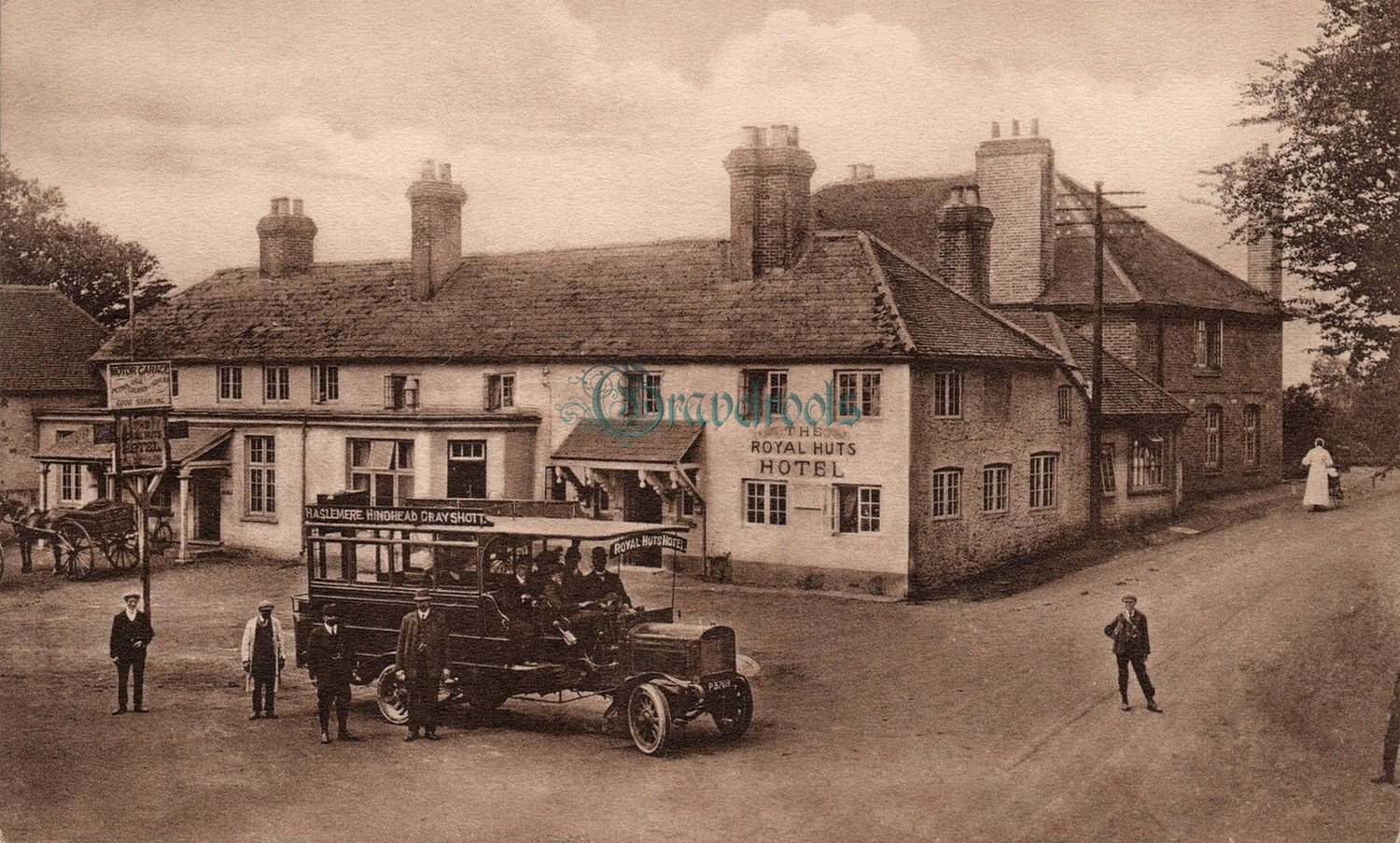 Royal Huts Hotel, Hindhead, Surrey c.1910 - click image below to return