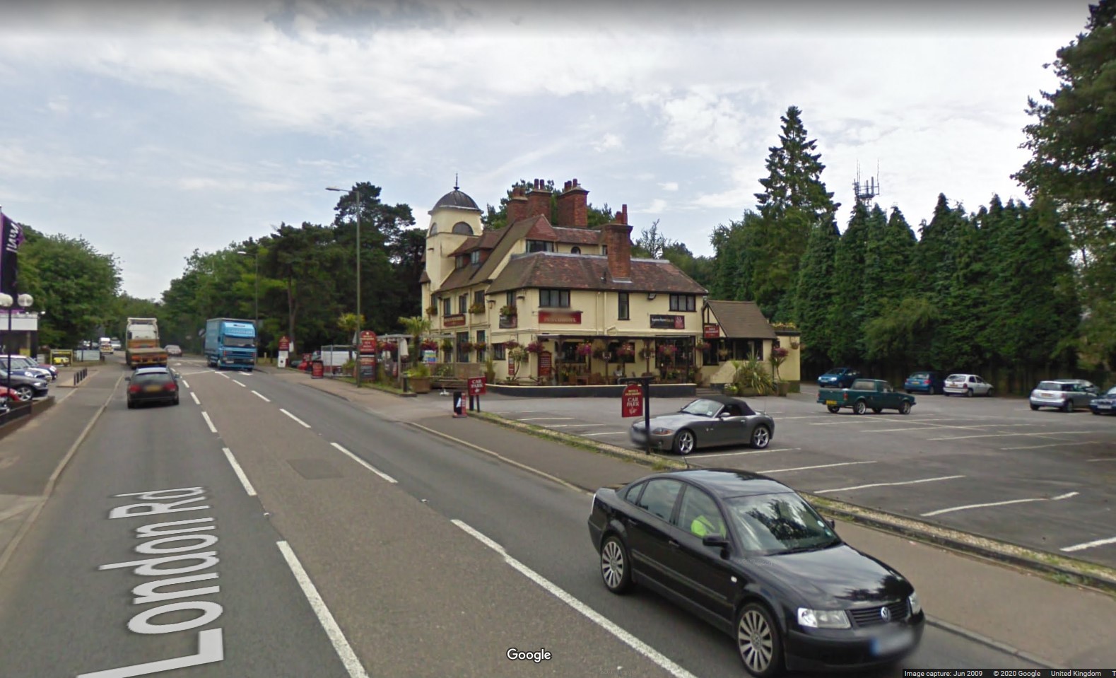 old A3 Hindhead, Surrey - click image below to return