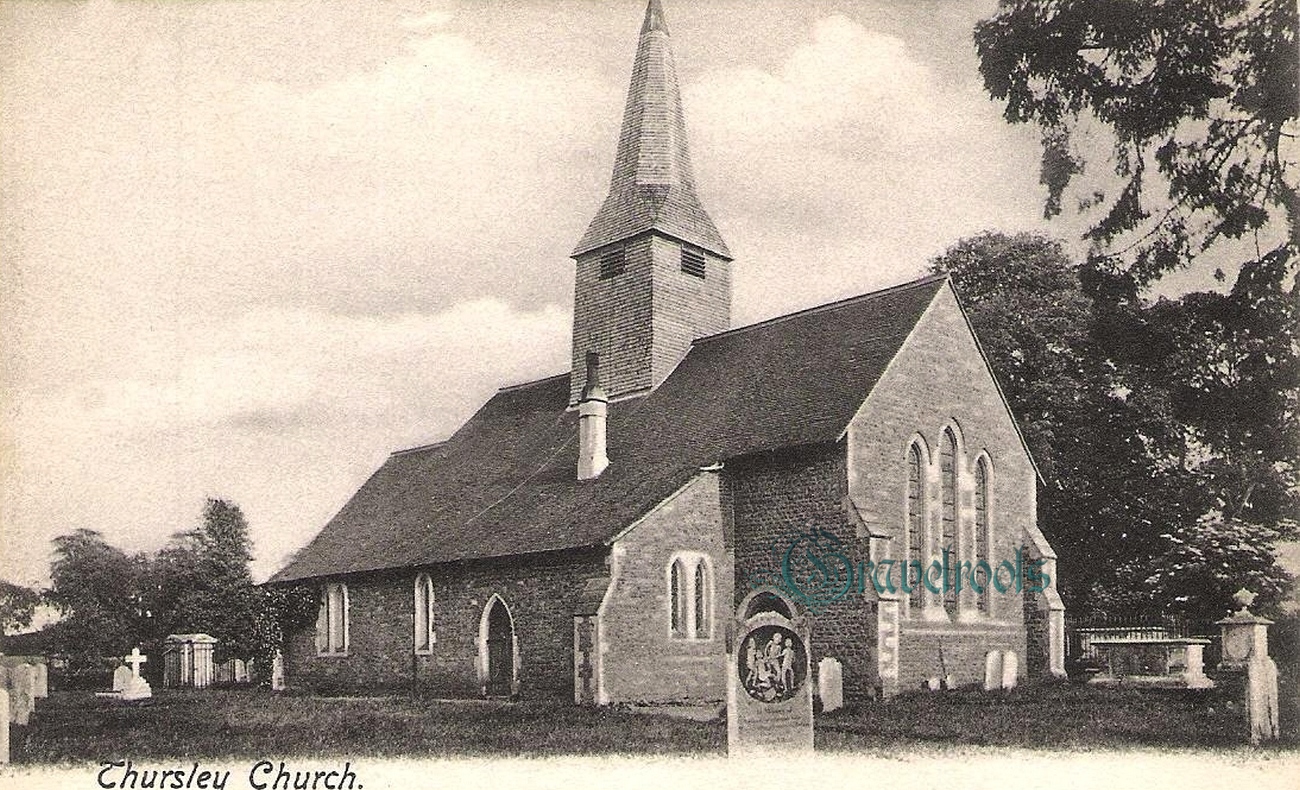  old photos of St Michael and All Angels Church, Thursley, Hindhead, Surrey - click image to return
