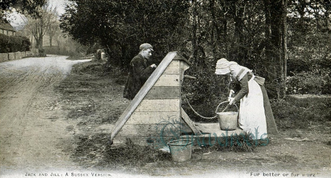  old photos of village well, Sussex - click image below to return