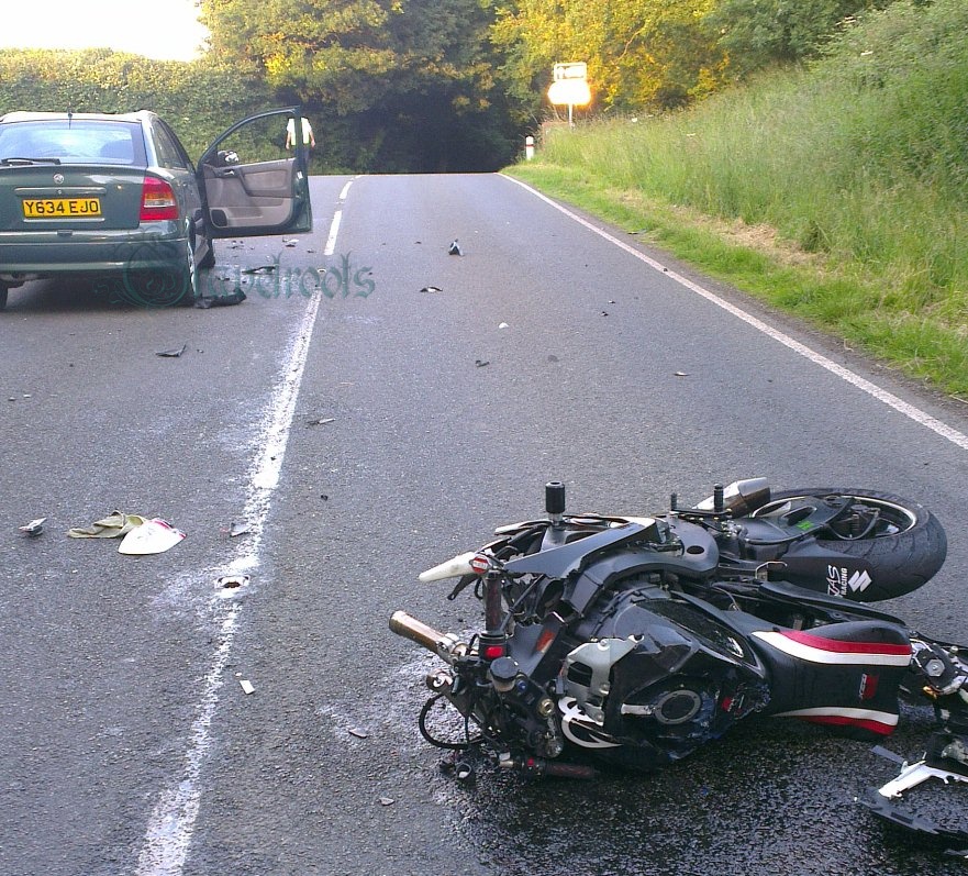 Bike and car crash Haslingbourne Lane - Grove Lane, collision 2013
