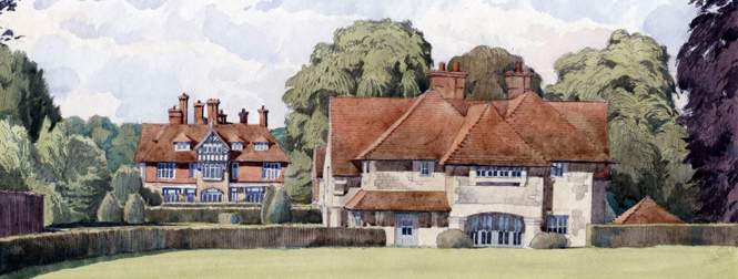 artists projection of St. Cuthmans by Neil Holland Architects