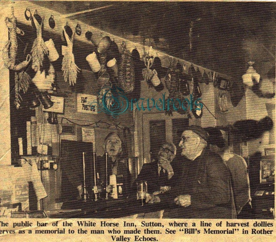 Ernie Budd in White Horse Bar, Sutton, Sussex - click image to return