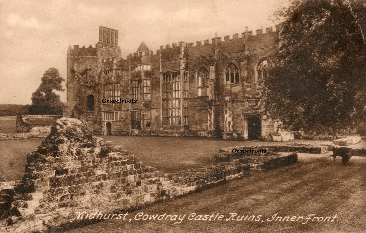 Cowdray Ruins, Sussex, c.1930s - 
further image below