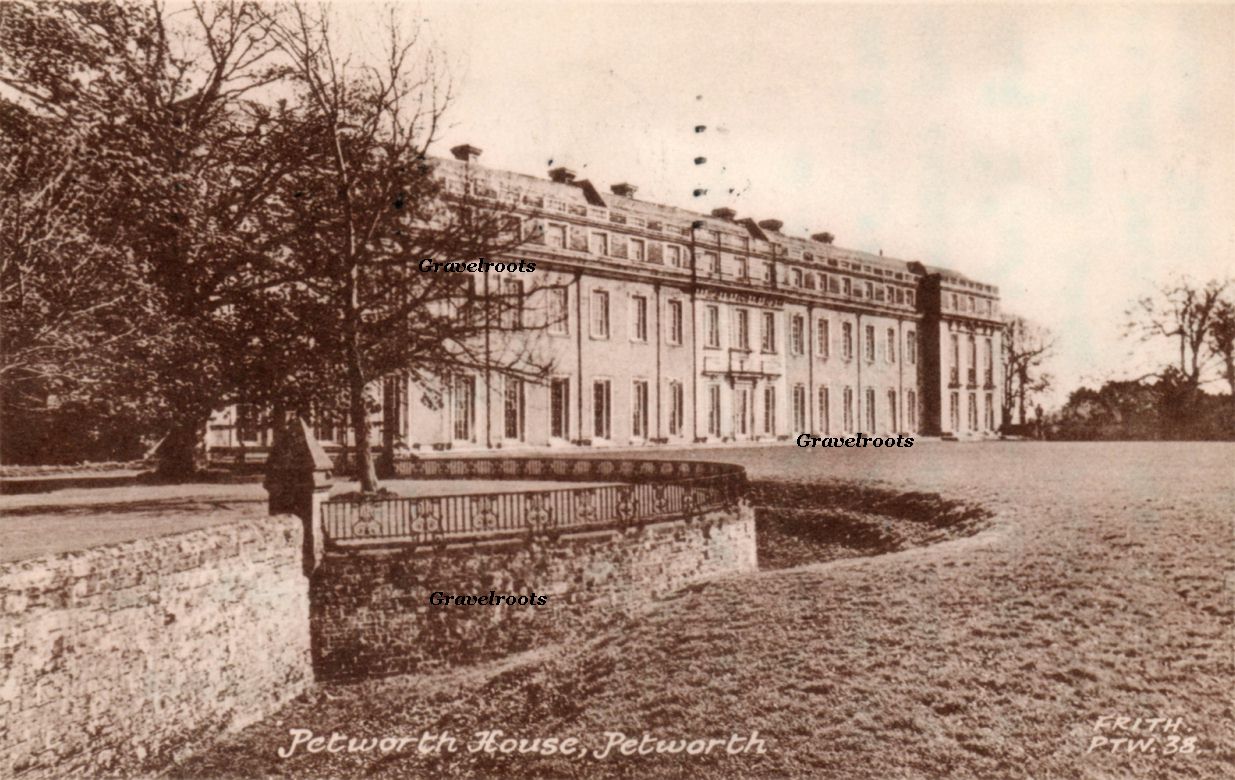 Petworth House, Sussex, postcard 1960s - 
further image below