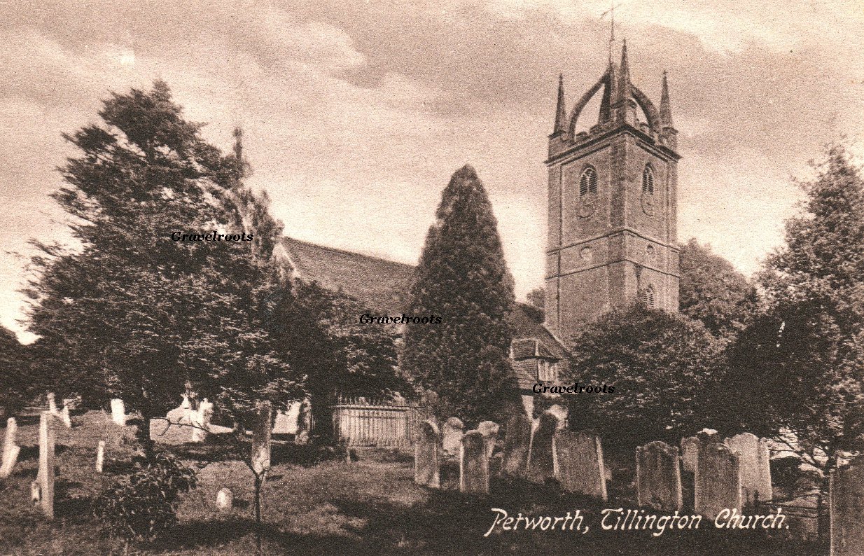 Old photos All Hallows, Tillington, click image to return