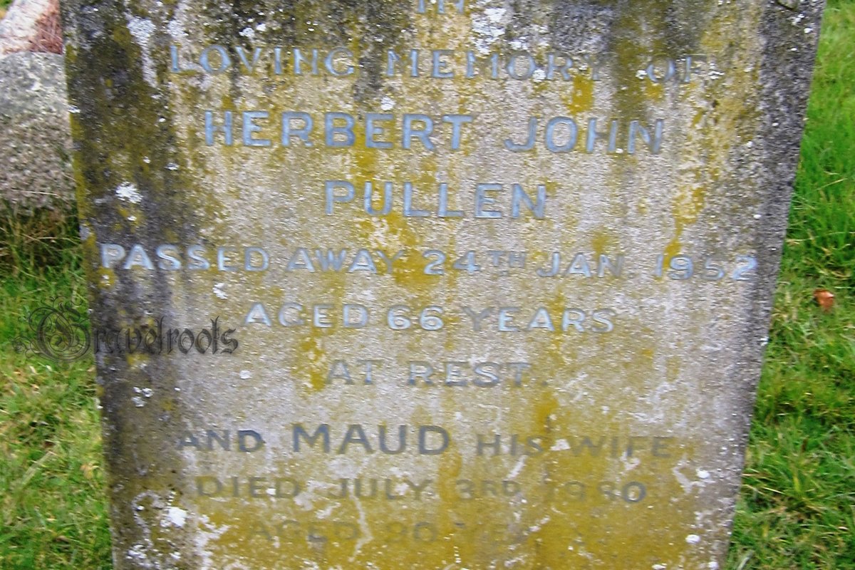 Herbert & Maud Pullen Headstone - see below