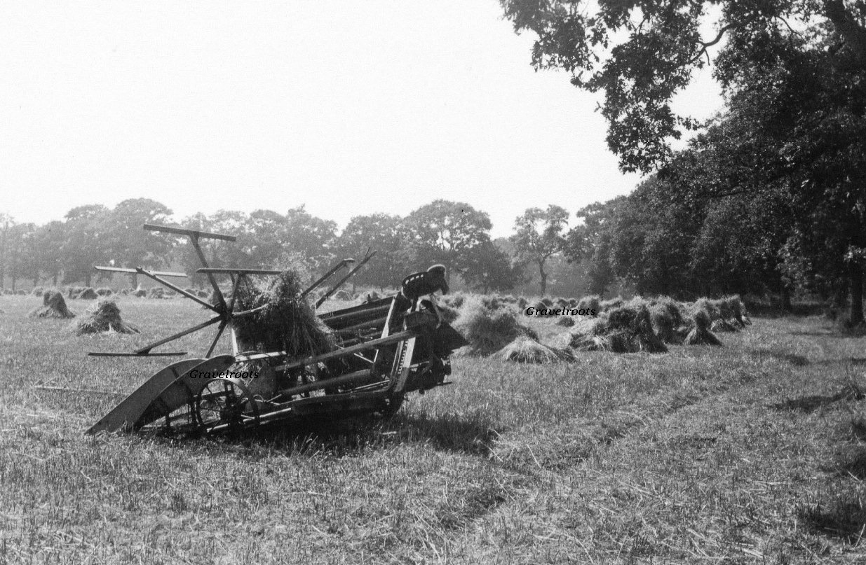 Harvesting near Turners Hill, further image below